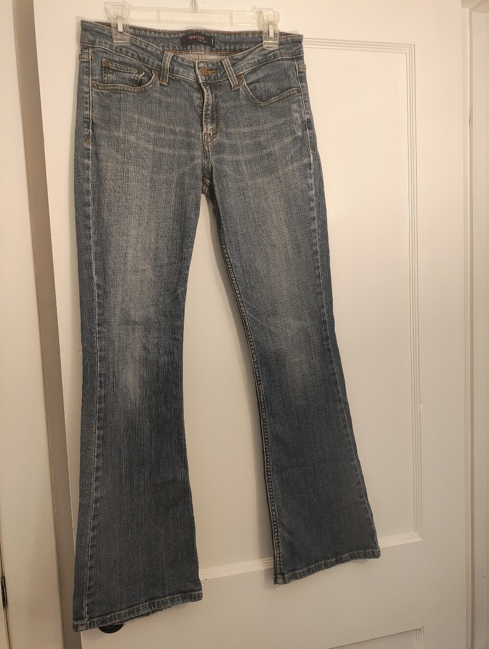 Levi’s Superlow 518 Jeans 7M Y2K Low Rise Flare Bootcut Medium Wash